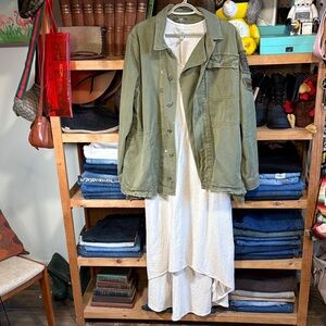 Thread & Supply Sleeveless Linen-Blend Midi Dress NWT Size M